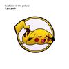 1pcs Cartoon  PVC Shoe Charms Cute Pikachu Squirtle Clog Pins Sandal Decorations Shoes Accessories Backpack Buckle
