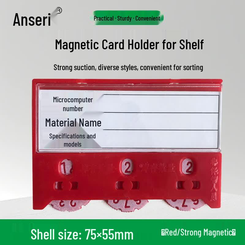 Ancesty Magnetic Shelf Inventory Counting Card Holder