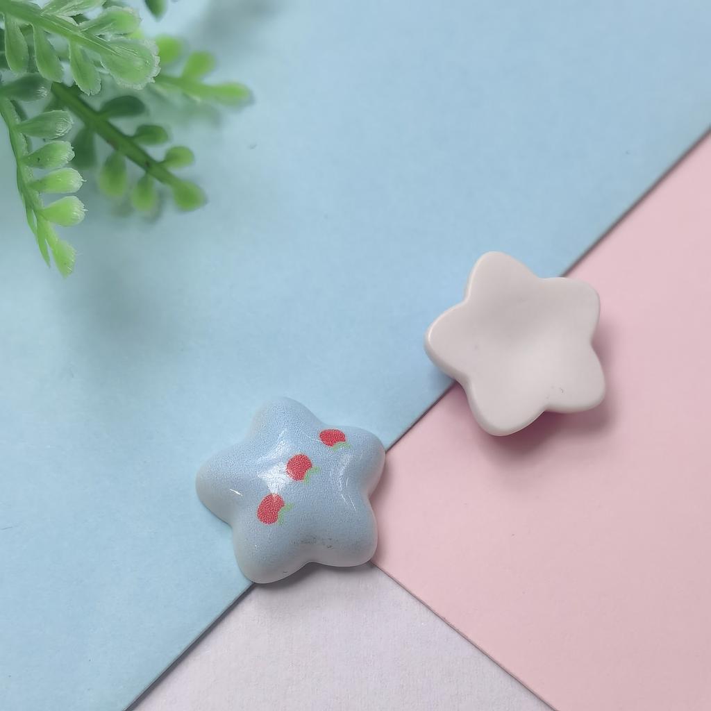 100 Pcs 2026 Valentine's Day New Cute Star Flatback Resin Cabochon Scrapbooking Diy Jewelry Children Gift Hairpin Accessories