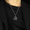 Vintage Men'S Stainless Steel Dragon Necklace Punk Hip Hop Necklaces For Men Stainless Steel Jewelry Party Anniversary Gift