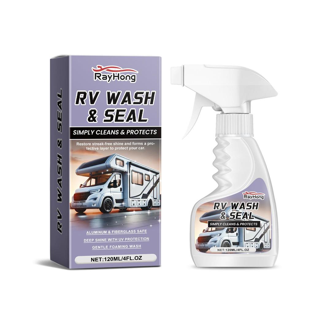 Rayhong RV Foam Cleaner Waterproof and Decontamination Coating  Car Maintenance Repair for RV Motorhome Boat Restores Shine 120ML