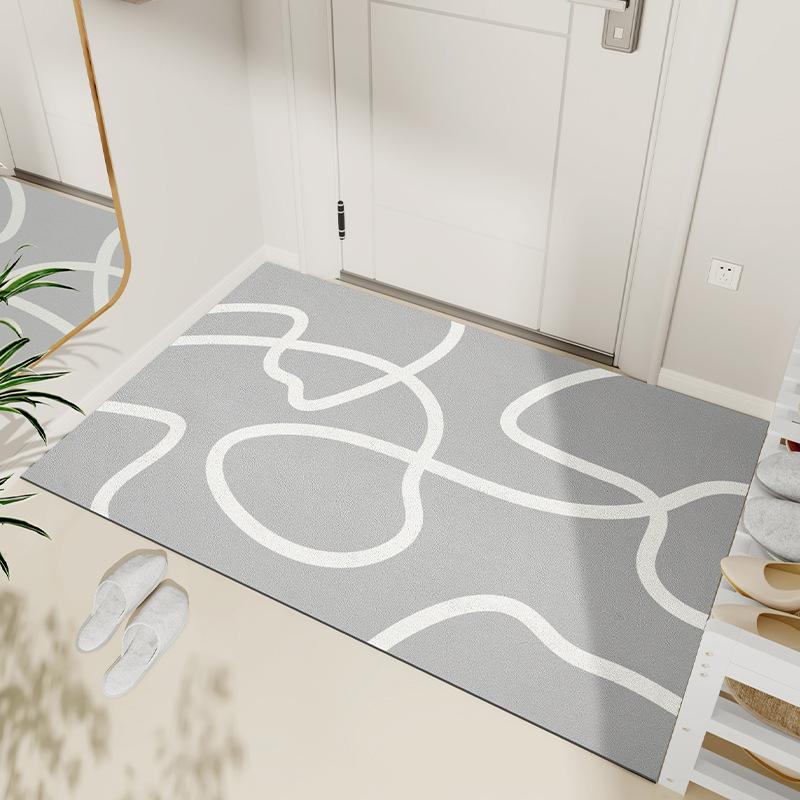 

Простой воздухоочиститель для удаления пыли из дома, коврик для входной двери, ковер из искусственной кожи, износостойкий грязный коврик для ног 45*75cm