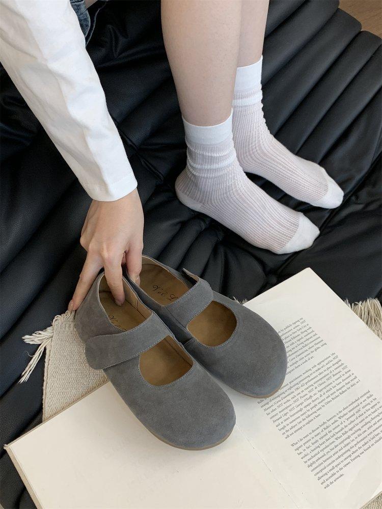 Soft Leather Version~ Inner Height-increasing Boken Shoes Women's Platform Mary Jane Single Shoes Women's 2025 Spring New Soft-soled Boken Shoes