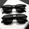 2pcs European and American retro style women's fashionable sunglasses trend versatile summer sun shading and UV protection light