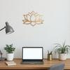 1 pièce Art Mural Mandala Lotus Vintage Sculpture Métal Décor Jardin Intérieur Extérieur Cadeau Spirituel Halloween Noël Bohème Patio Suspendu