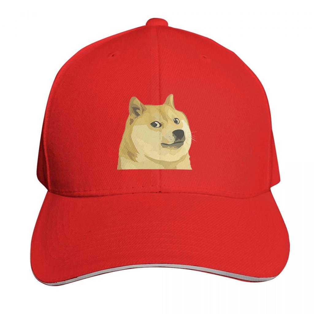 Doge The Dogecoin Funny Bitcoin Cap Fashion Casual Baseball Caps Adjustable Hat Hip Hop Summer Unisex Baseball Hats