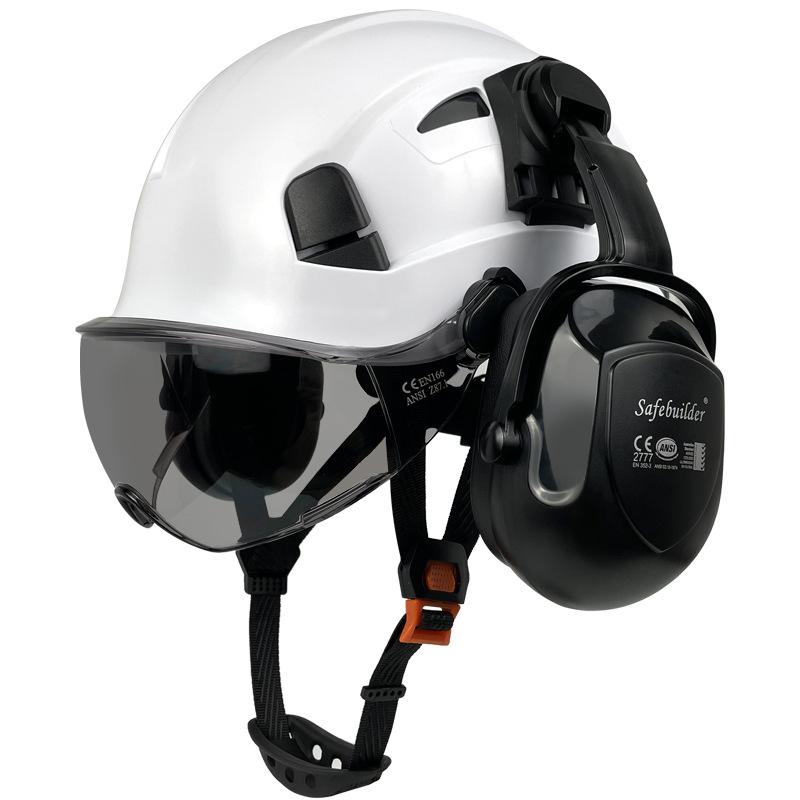 

Защита глаз и противоударные каски для строительной площадки, наушники для шумоподавления, строительные защитные головные уборы 53-63cm