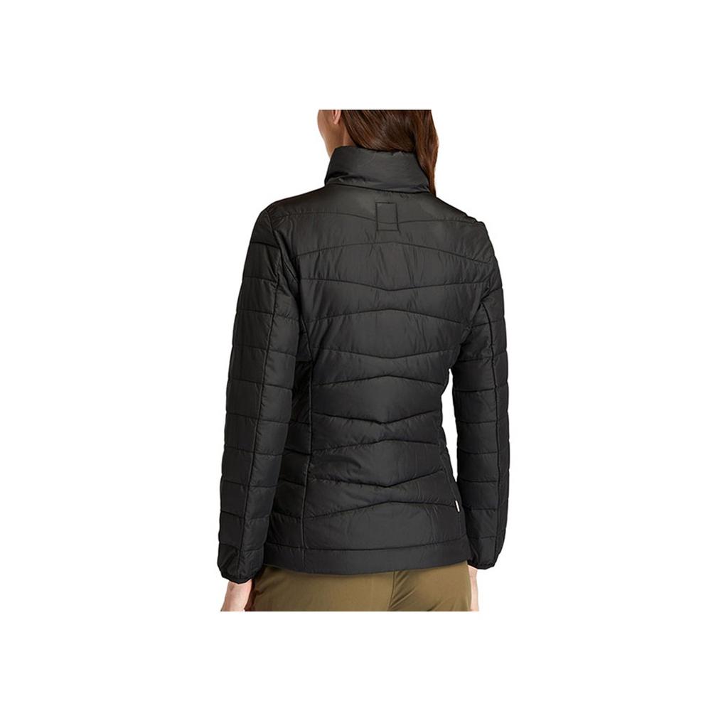 Timberland Outdoor Casual Warm Packable Solid Color Stand Collar Cotton Jacket Women Jacket Black A23GU-001