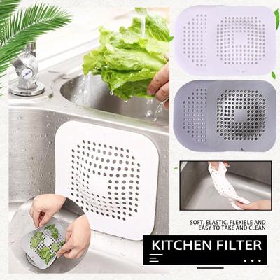 Floor Filter Hair Filter Bathroom Sewer Round Kitchen Sink Prevent Blocking TPR Floor Cover