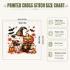 11CT Stamped Cross Stitch Kit 26x26cm Holiday Series 3-Strand Cotton Thread Needlework Embroidery Set