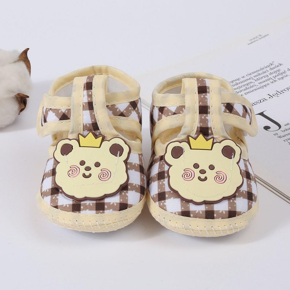 Säugling Baby Cartoon Bär Krippenschuhe Leinenschuhe Flache Lauflernschuhe