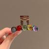 Yousheng Hair Claw Colorful Transparent Beads Decor Hair Clip Strong Grip Non-Slip Large Size Back Head Shark Hair Claw Hair