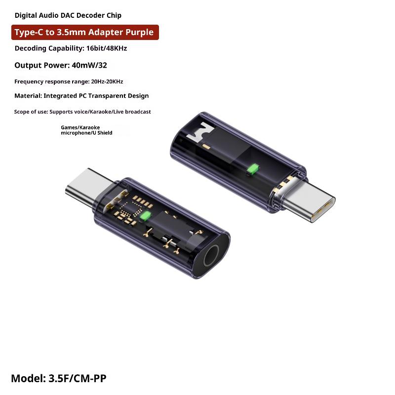 1Pcs Earphone Aux Adapter Type C To 3.5Mm Audio Adapter For Phone 15 Galaxy S24 S23 Ultra Usb Type C To 3.5Mm Aux Adapter