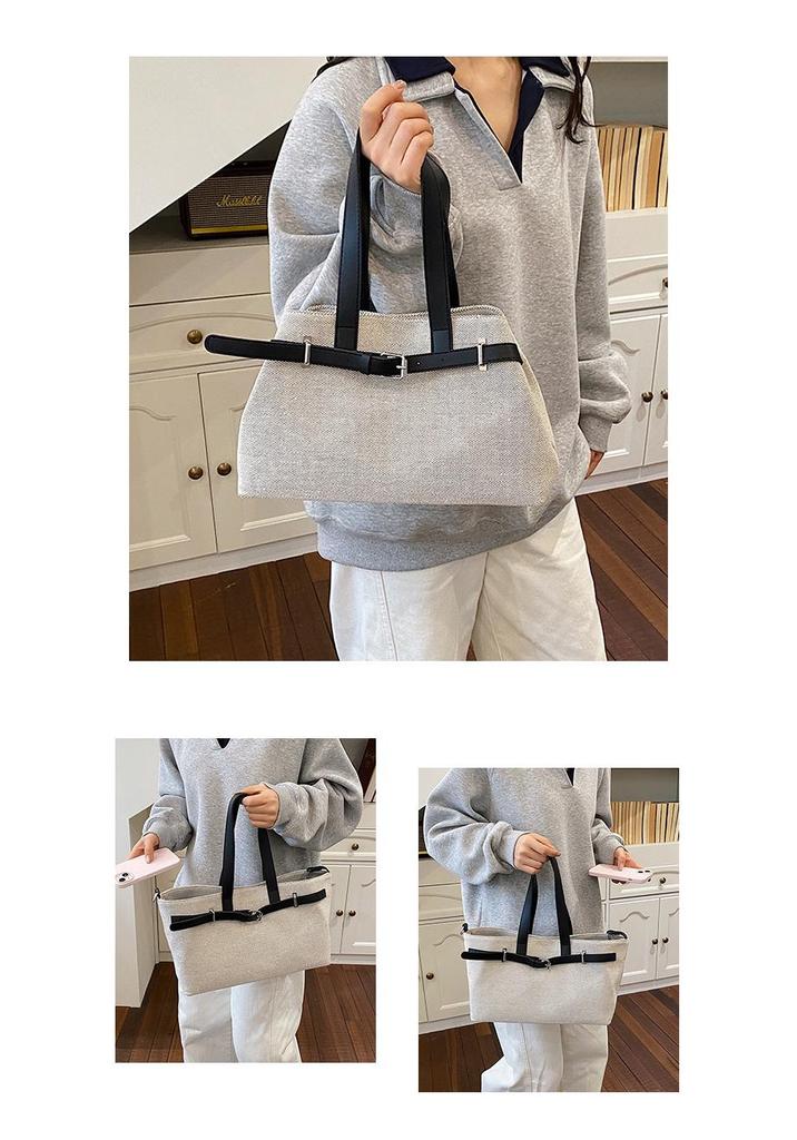 Women's 2026 Large Capacity Woven Tote Bag, Fashionable and Versatile for Commuting and Shoulder Wear