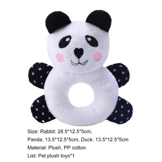Peluche per animali domestici, cartone animato, coniglio, panda, anatra, giocattolo per la pulizia dei denti, giocattolo di peluche, giocattolo da masticare per cani, cucciolo