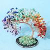 Seven-Color Crystal Phoenix Tail Tree with Agate Base – Creative Home Decor Ornament