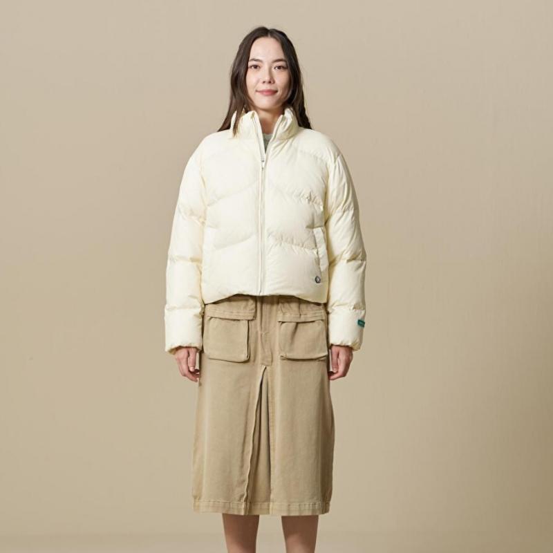 Curve Quilted Puffer Down  Beige  [23fw]