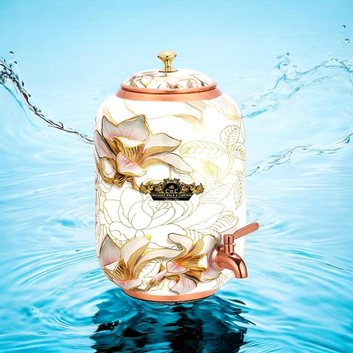 

Pure Copper Dispenser Meena Gold Finish (8 litres)