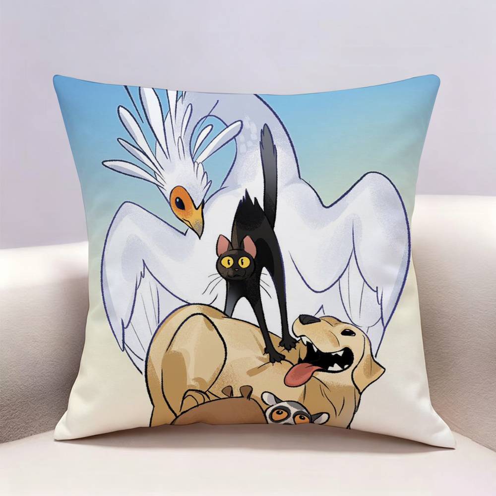 FFlow Movie Black Cat Doublesided print Pillow Case for Sofa Living Room Home office Decor Protective Cover
