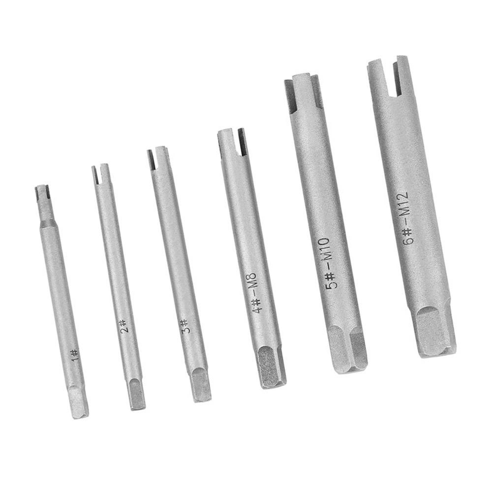 6 Pcs 3 Types Tap Extractor Set 3/4 Flute Bolt Remover Tool  Industrial and Home Repair Work