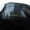 CHANEL short boots black leather Women 38 24A G45833 Used