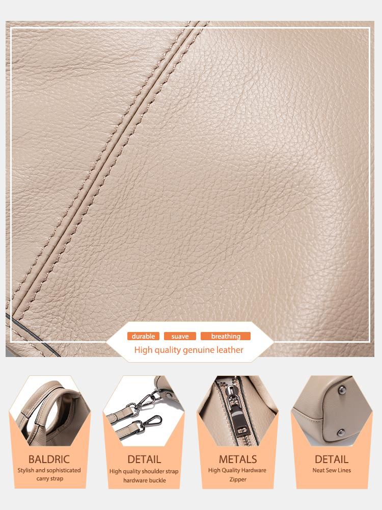 Zency Leather Shoulder Bag for Woman