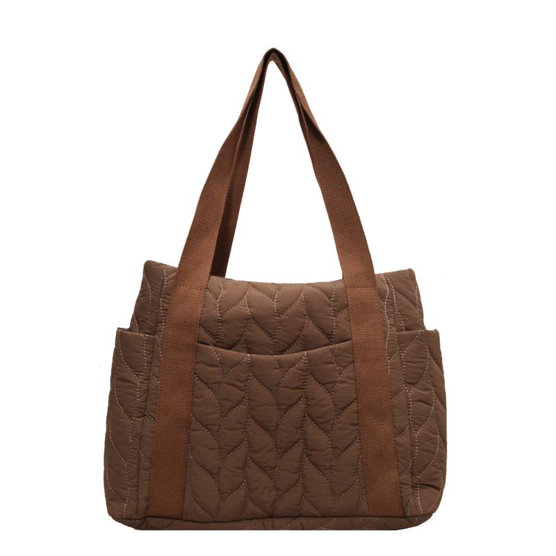 Quilted Tote Bags for Women Fashionable Multi-Color Large Capacity Shoulder Bags Versatile Casual Handbags