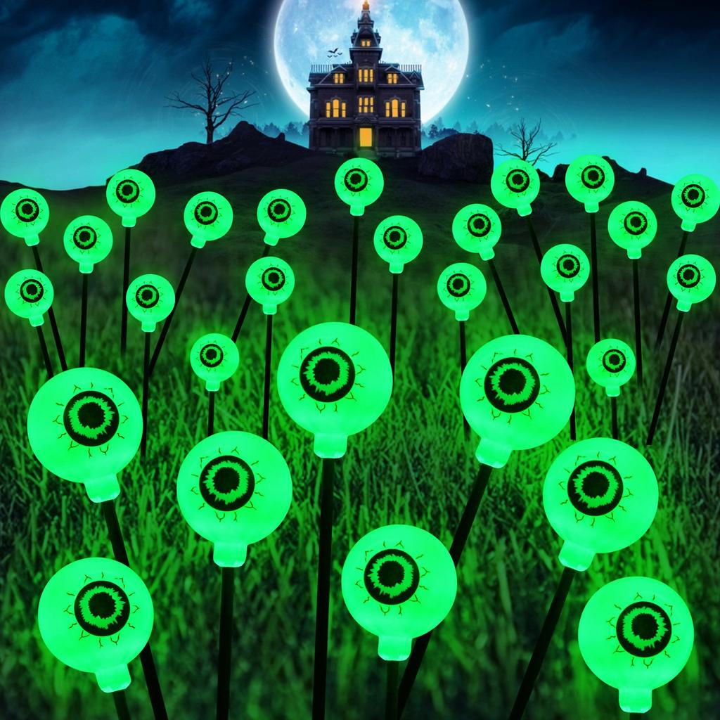Halloween Decoration Outdoor Solar Horror Eye Light Garden Courtyard Terrace Party Decoration Waterproof Halloween Path Light