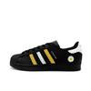 Originals Superstar 2 Peninsula Daisy Leather Abrasion Resistant Low Top Skateboard Shoes Unisex Black Yellow JI0079(Team471-)