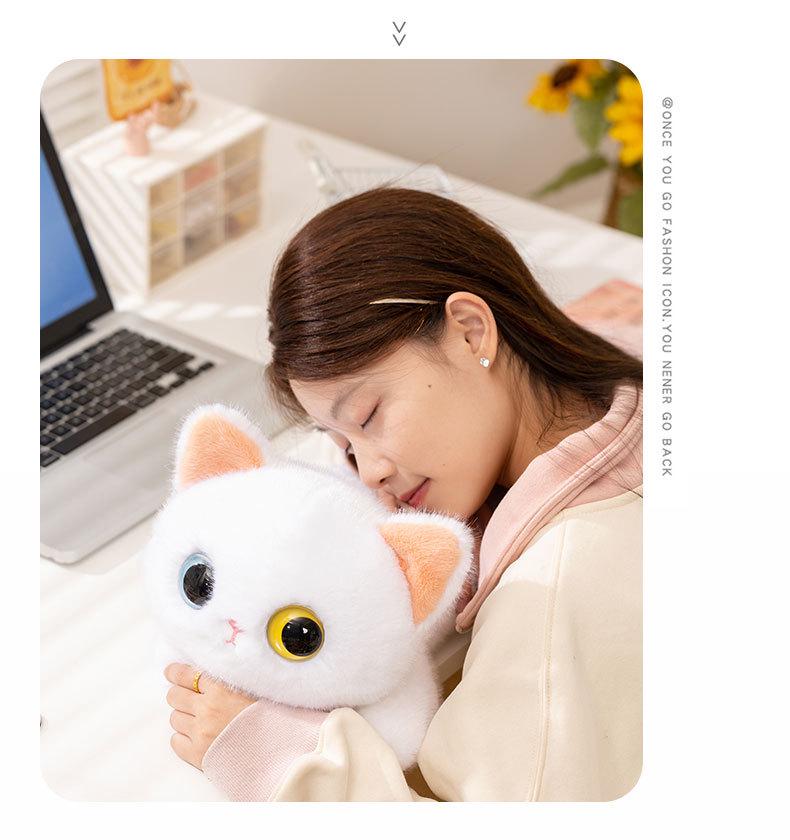 Colorful Three-Eyed Kitten Doll - Cute Birthday Gift for Kids, Comforting Companion