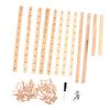 Spool Cone Wood Thread Rack Multi Functional Solid Spool Cone Wood Rack for Sewing Craft 80 Spools