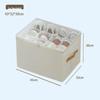 Yuzhe Transparent Foldable Shoe Storage Box with Compartments and Lid for Shoes and Sundries