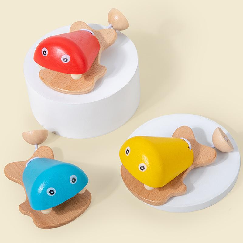 

Wooden Animal Clapper: Educational Musical Instrument for Children