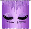 Gorgeous Curtains,Modern Fashion Unicorn Eyelash(No Glitter No Sequin) Curtains for Girls Bedroom Living Room Window Drapes