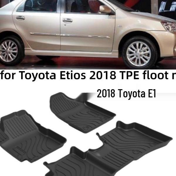 Toyota ETIOS 2018 Левый руль Резиновые коврики на пол: Экологичный, Без запаха, Водонепроницаемый, Износостойкий, Противоскользящий. 2018 Toyota ETIOS Floor Mats