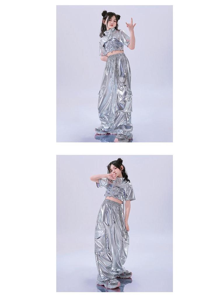 Μοντέρνα Στολή Τζαζ Χορού για Κορίτσια - Δροσερή Μοντέρνα Καλοκαιρινή Στολή Παράστασης για Χορό σε Στυλ Δρόμου.