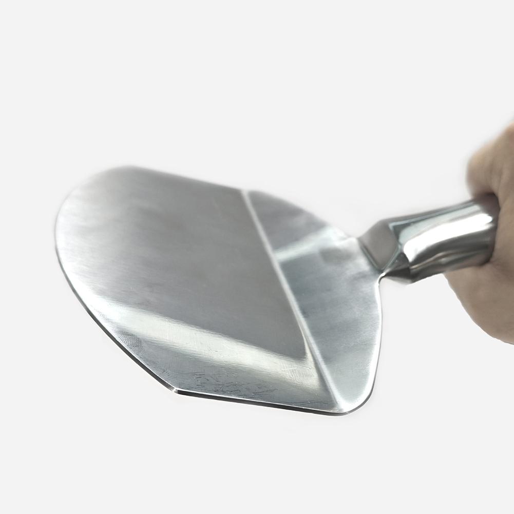 Stainless Steel Bucket Scoop Arc-shape Shovel Putty Scraper Bucket Scoop for Clean Paint Mortar Putty Etc