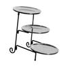 Three Layer Fruit Basket Stainless Steel Fruit Basket Modern Multi Layer Fruit Snack Storage Basket Silvery