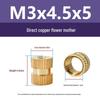 M1-M10 Knurled Brass Heat Insert Nut for Injection Molding