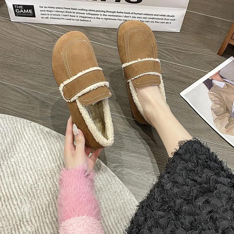 Warm and Non Slip Flat Shoes Winter Fashion Cold Resistance Comfortable Outdoor Sports Shoes DLSYXD Brand Women's Cotton Shoes