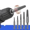 Hexagonal Handle Broken Head Screw Extractor 60mm Black Quick Release Electric Six Broken Wire Extractor Set