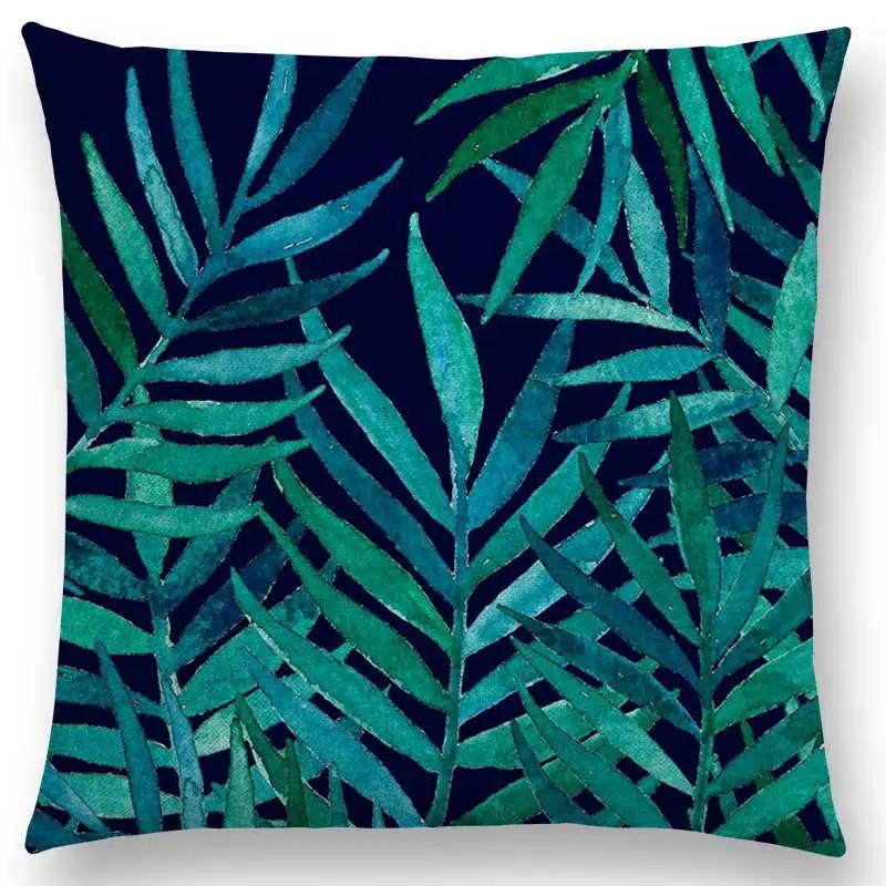 Home Decor Floral &amp; Leafy Patterns Pillow Covers Pattern Cushion Cover Suitable For Sofa Bedroom Car Pillow Cover