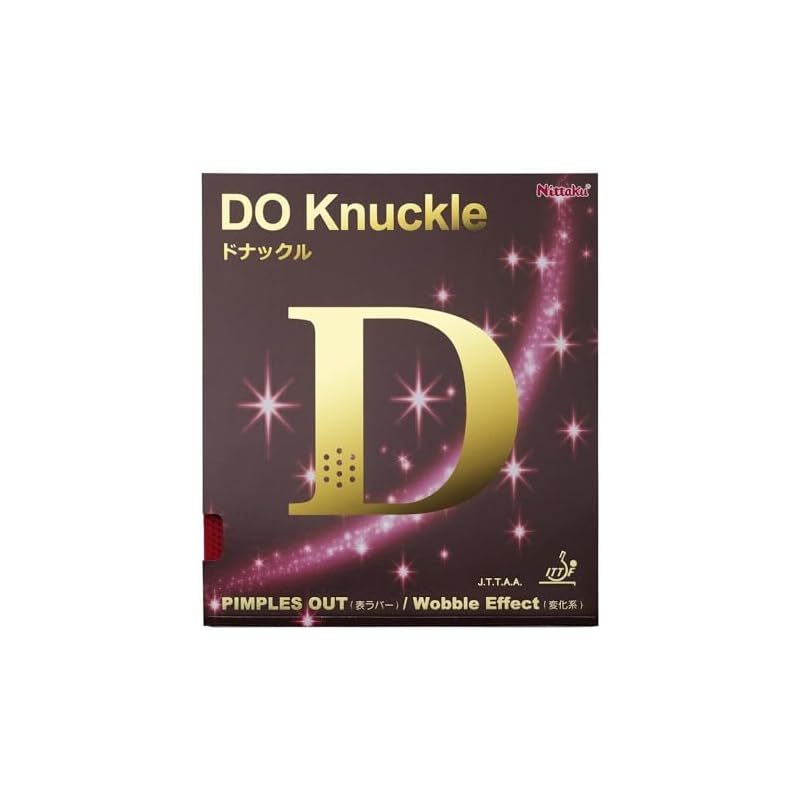 Nittaku Table Tennis Rubber, Donnuckle, Top Soft, Variety Type, NR-8572, Red, Ultra Thin