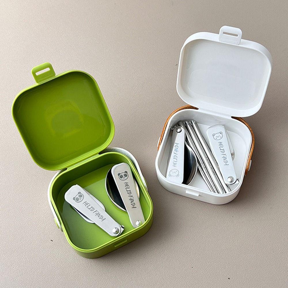 3/4Pcs Detachable Chopstick Mini Folding Cutlery Set Portable Folding Tableware  Outdoor Activities