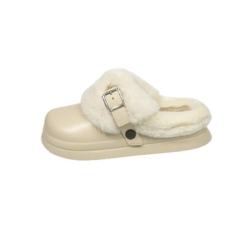 Waterproof Cotton Slippers Women's 2025 Winter New Fashion Thickened Warm Home Wear Cotton Slippers Women's Winter Slippers