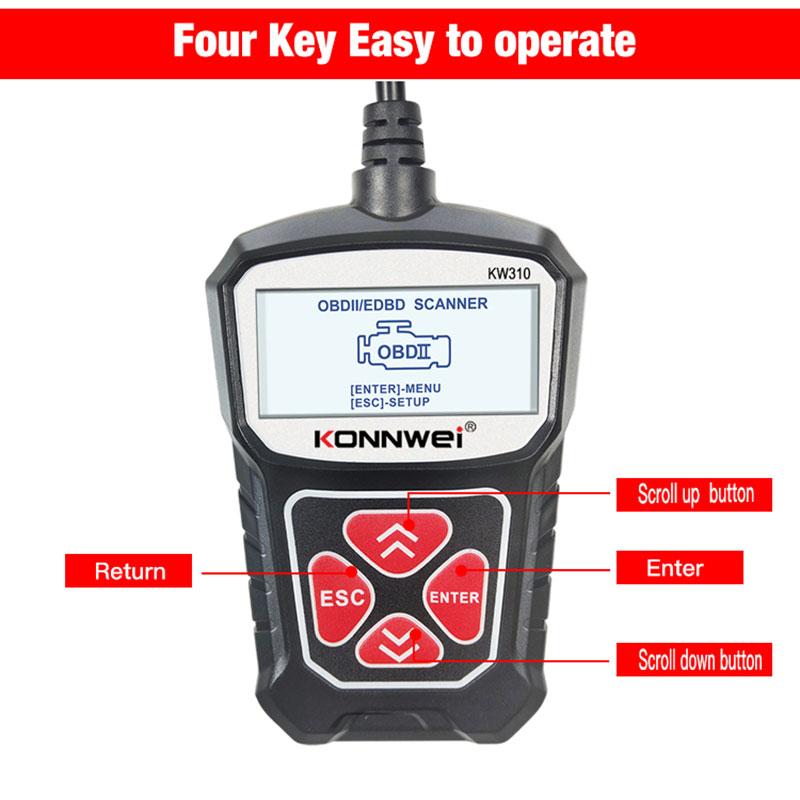Buy Obd2 Car Fault Code Reader Erase Engine Diagnostic Scanner Reset