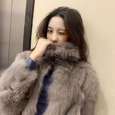 Imitation Fuchsfelljacke Herbst und Winter neue Lokomotive Kleidung Temperament Plüsch warmer Mantel