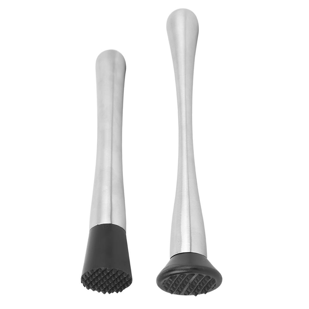 Stainless Steel Ice Crushing Rod Mixer Shaker Cocktail Muddler Barware Kitchen Tools For Family Kitchens Bars Restaurants