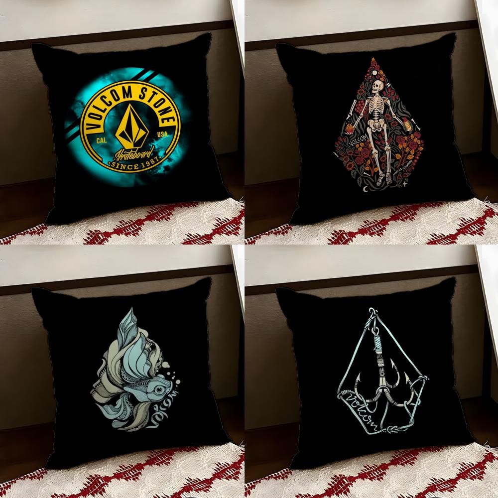 Band Cool VVolcom Cushion Cover Reversible Soft Durable Pillow Cover Home Car MultiScene Use for Daily Comfort