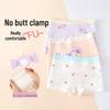 Girls' Class A 100% Cotton Antibacterial Boxer Briefs with Full Cotton Crotch for Children